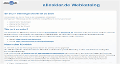 Desktop Screenshot of allesklar.de